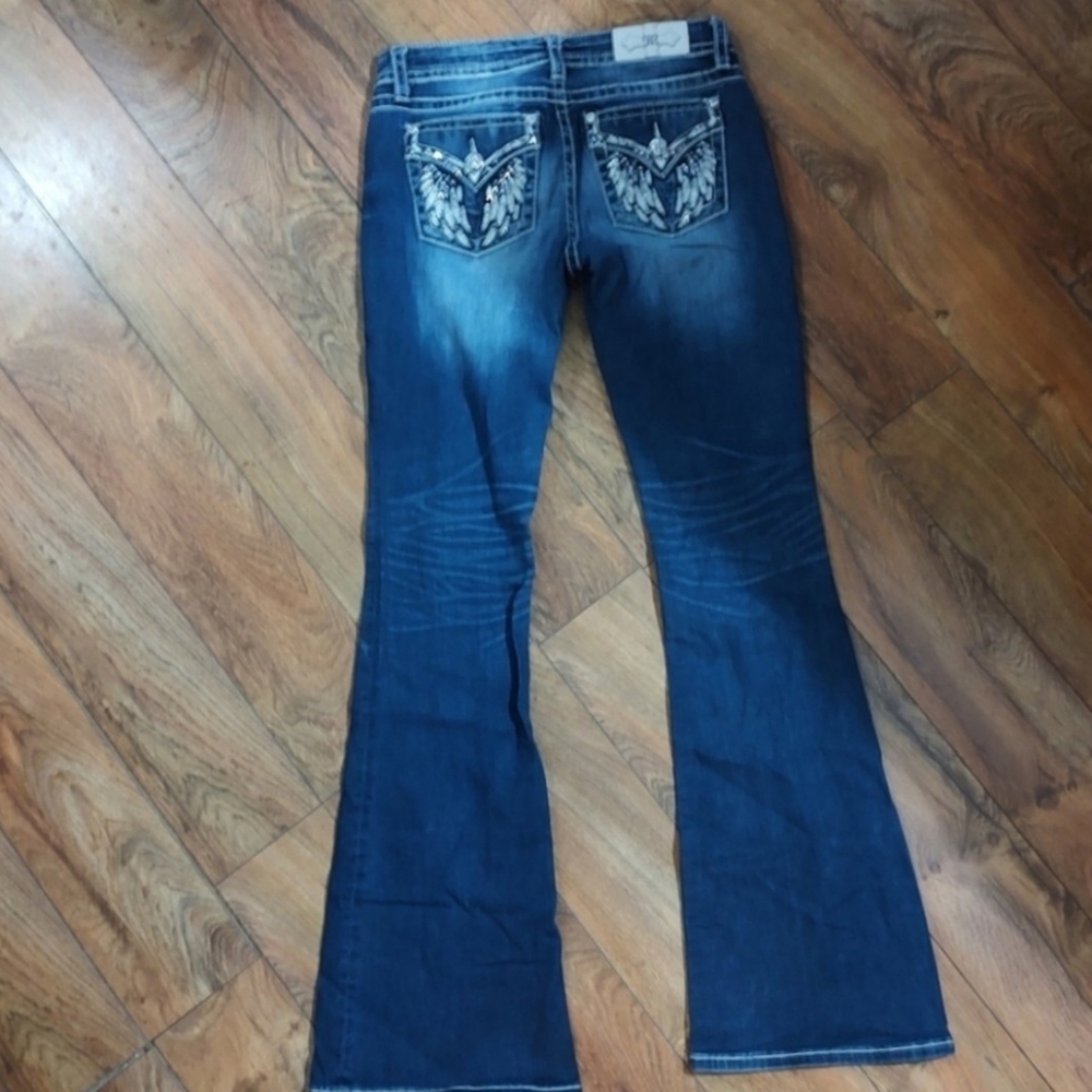 Gorgeous Long Miss Me Standard Flare Jeans With 35.5"  Inseam - Picture 4 of 9
